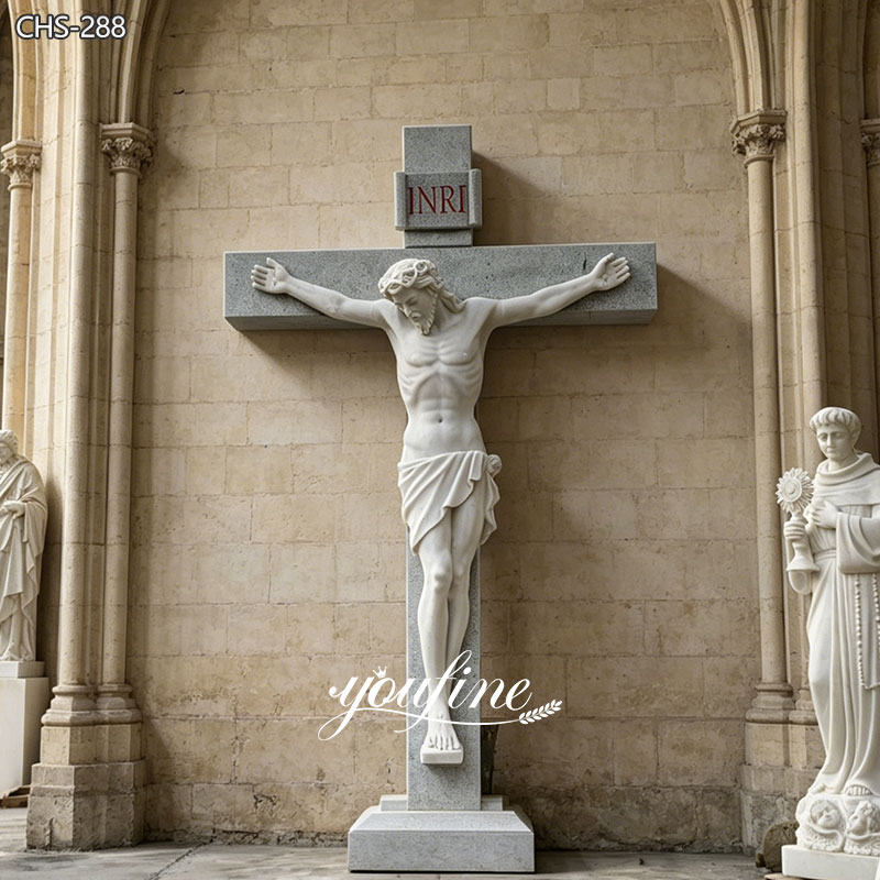 Life Size Catholic Church Sculpture Crosses and Crucifixes with Jesus Statue CHS-288