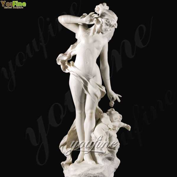 Wholesale White Marble Sculpture Psyche waking Cupid Garden Ornaments MOKK-239