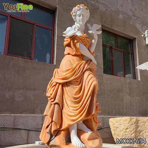 Marble Lady Statue Fountain for Garden for Sale