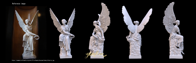 Marble Sitting Angel Statue