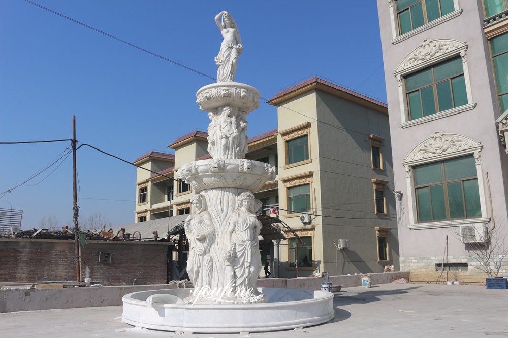 Marble Tiered Statuary Fountain