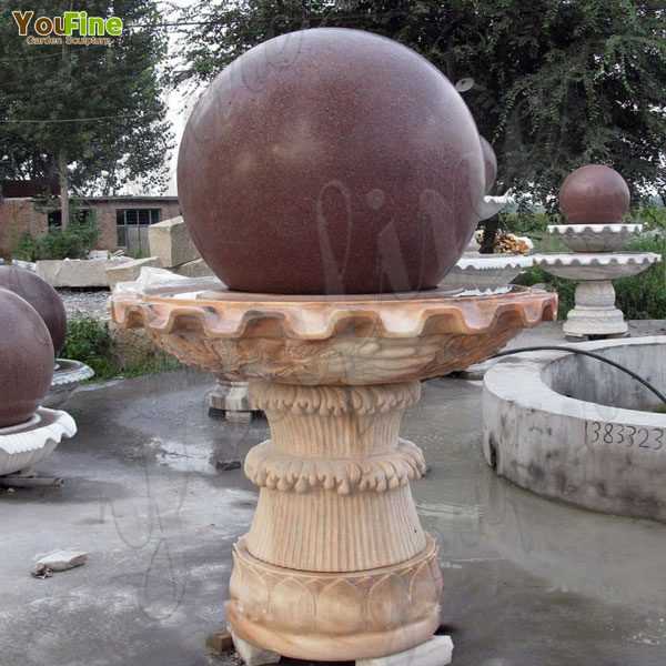 Outdoor Decoration Granite Spinning Ball Water Fountain for Sale MOKK-186