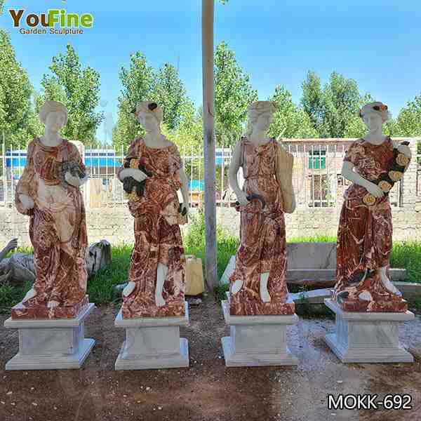 Outdoor Life Size Marble Four Seasons Goddess Statue Suppliers