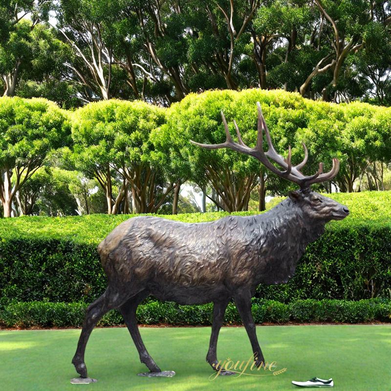 Outdoor bronze Stag Statue
