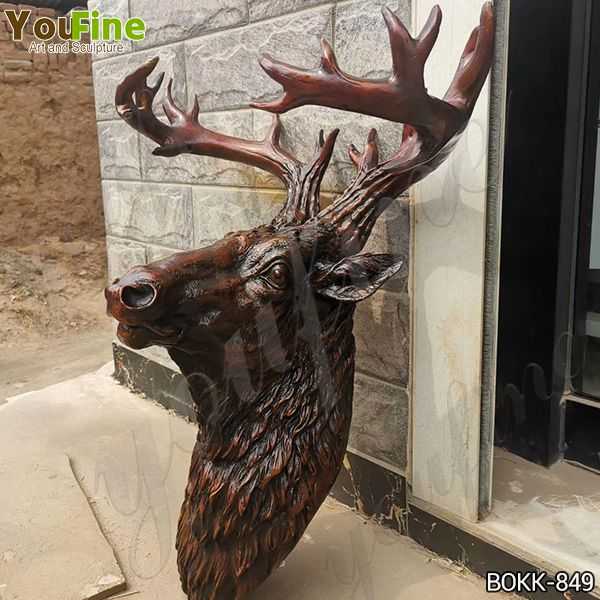 antique bronze deer statue for sale