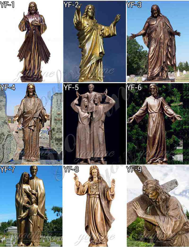 bronze Jesus sculpture