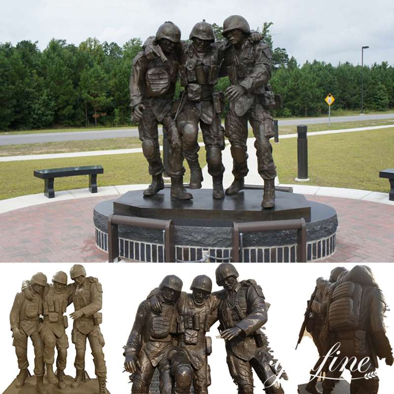 No One Left Behind Bronze Statue: