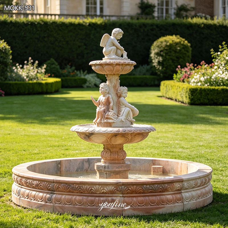 Stone Cherub Angel Water Fountain MOKK-531