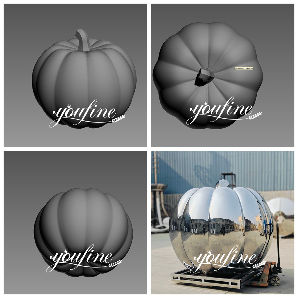 customized pumpkin sculpture process