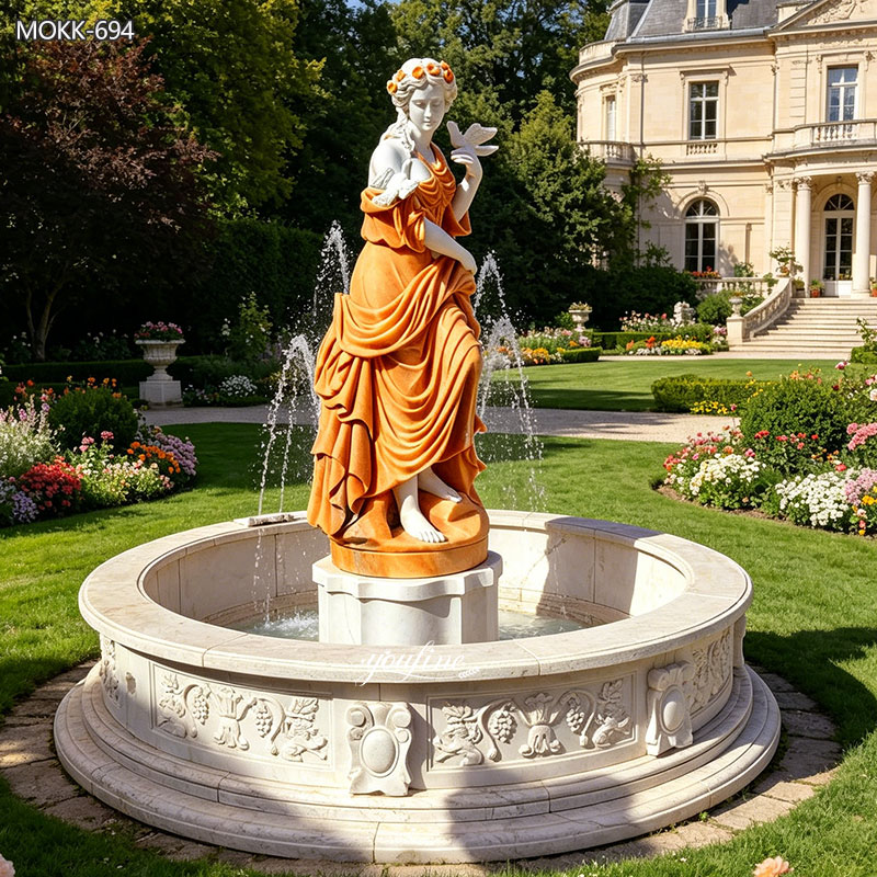 Marble Female Statue Water Feature MOKK-694