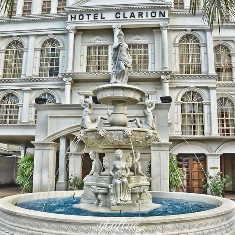 large poseidon water fountain for hotel