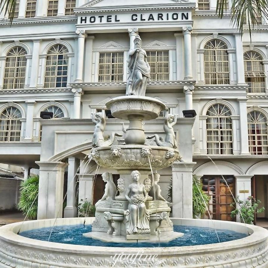 large poseidon water fountain for hotel