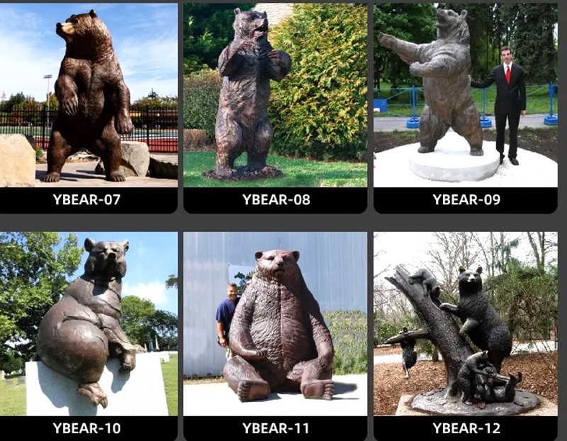 life size bear sculpture