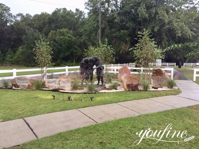 No One Left Behind Bronze Statue: