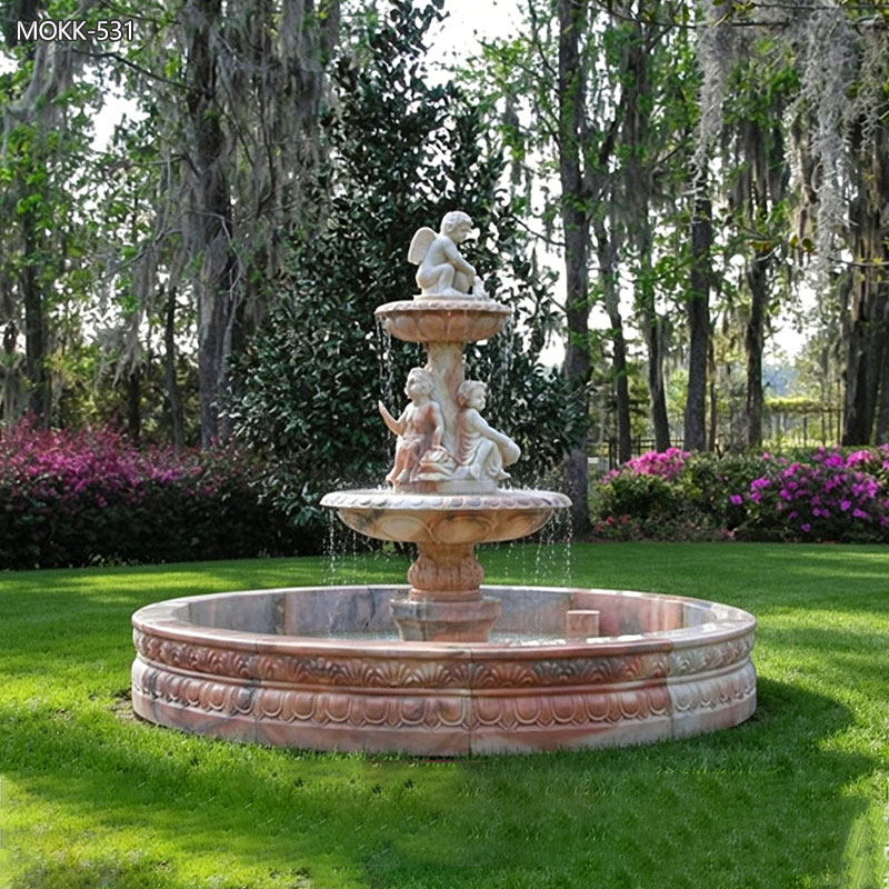 marble cherub angel water fountain