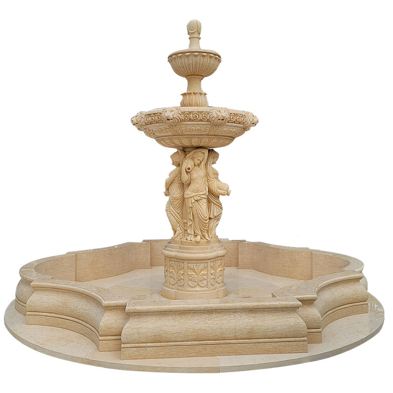 marble egyptian water fountain