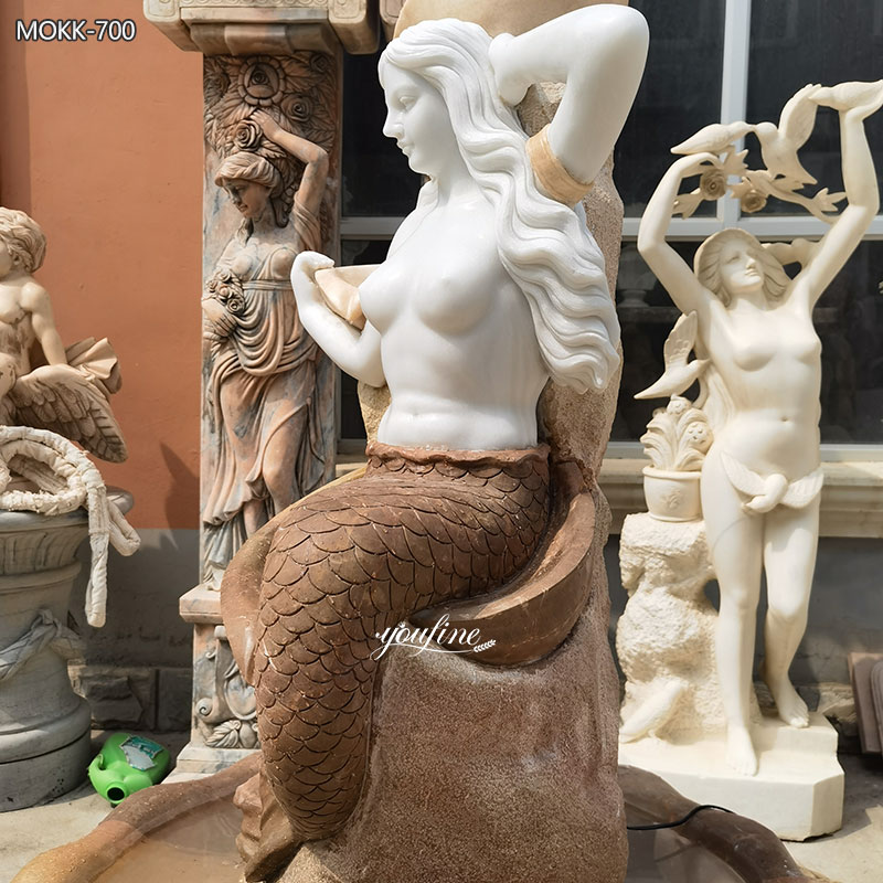mermaid fountain detail