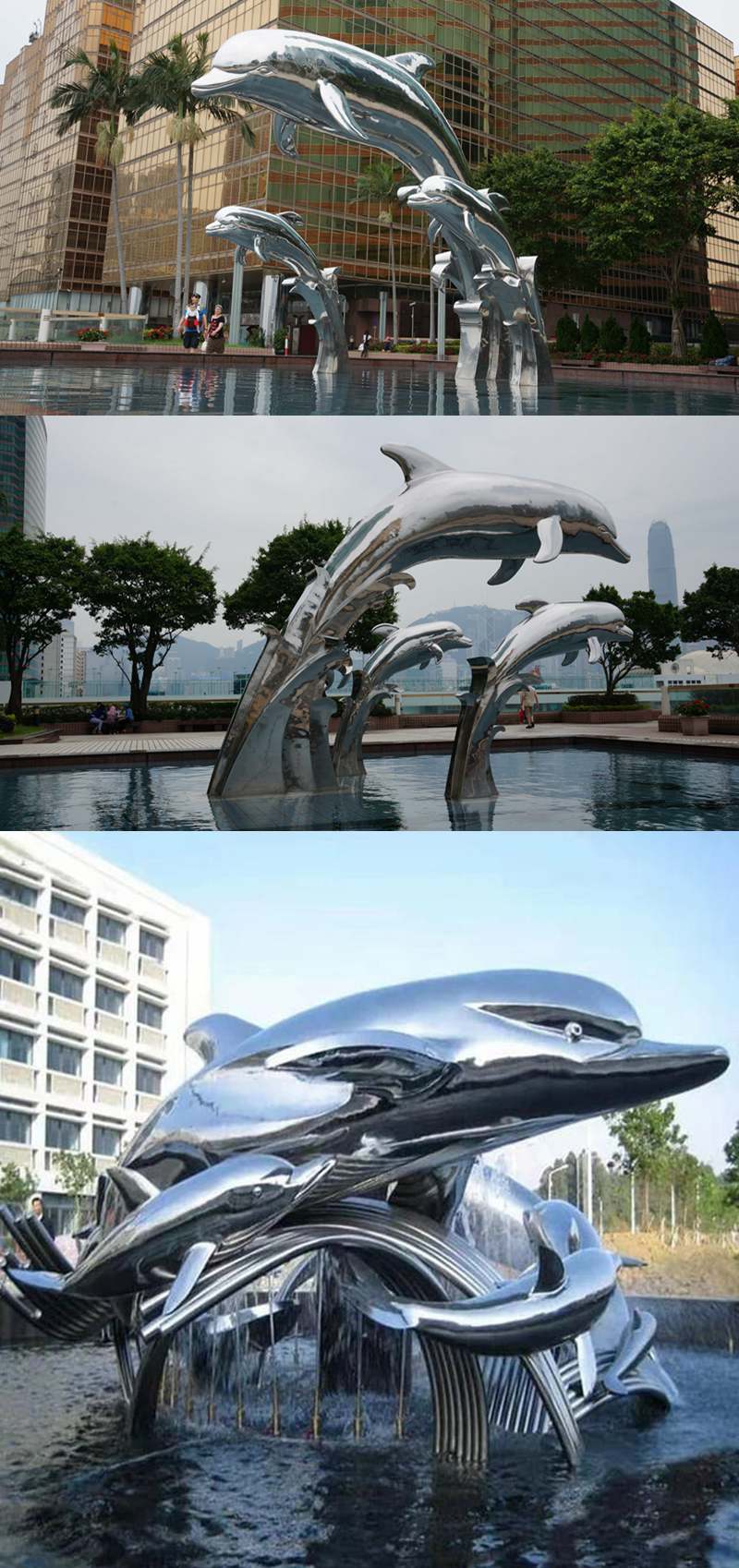metal dolphin sculpture projects
