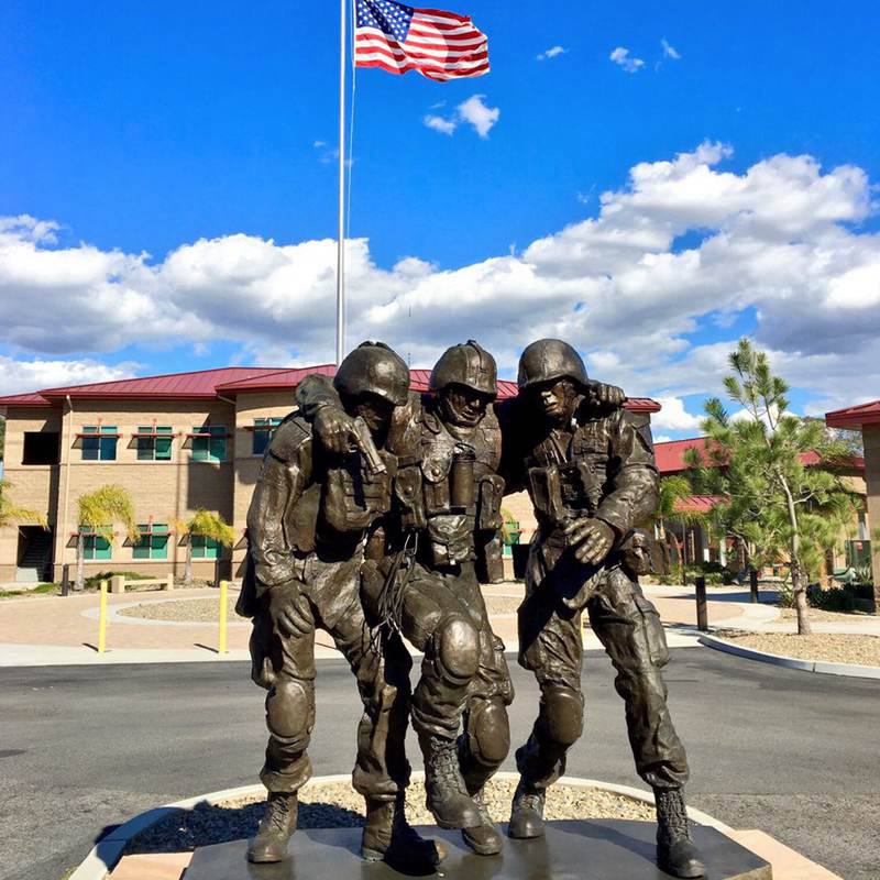 military soldier sculpture