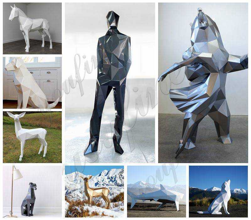 outdoor modern metal sculpture