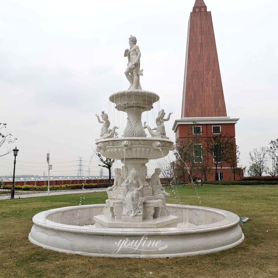 White Poseidon Water Fountain MOKK-593