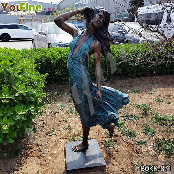 Antique Life Size Bronze Female Garden Statue Suppliers