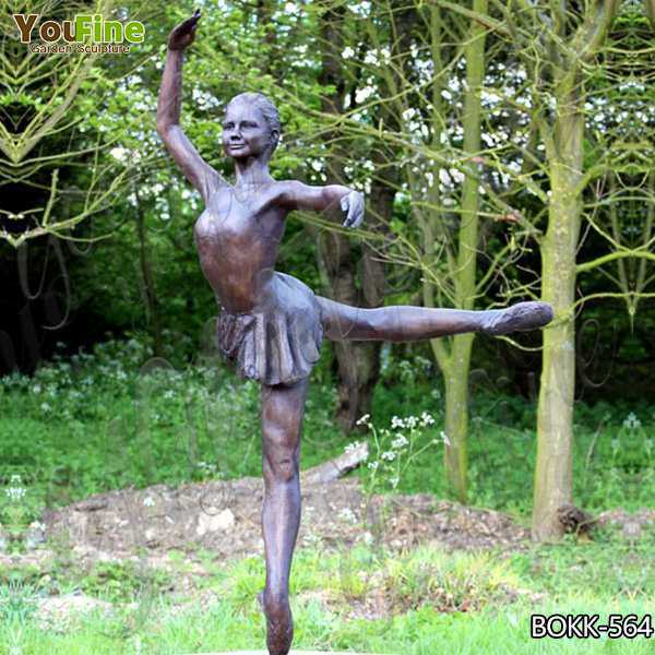 Artistic Custom Antique Bronze Ballet Dancer Statue Wholesale BOKK-564