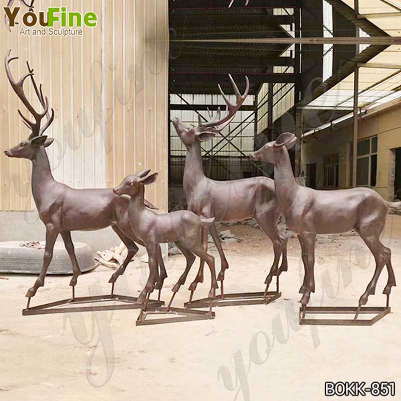 Bronze Animal Sculpture of Deer