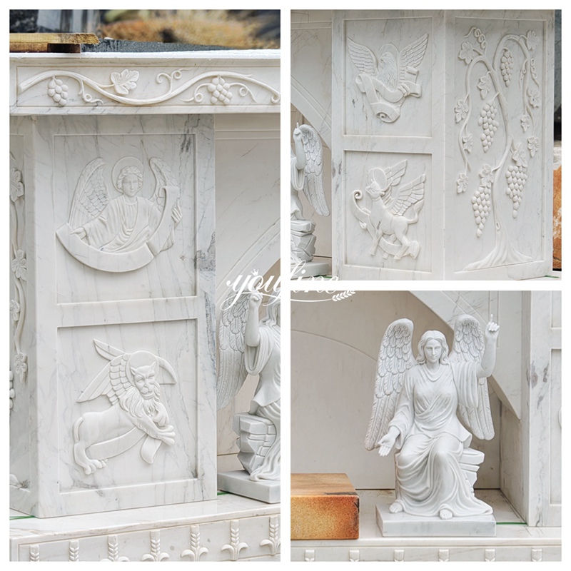 Church Altar Designs with Angel Statue details