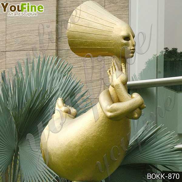 Bronze Wealth Abstract Woman Sculpture Replica
