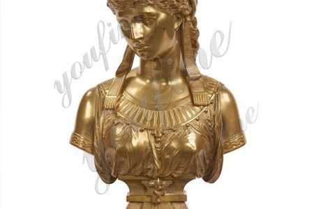 Famous Decorative Antique Bronze Cleopatra Bust Statue for Sale BOKK-200