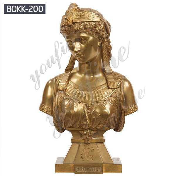 Famous Decorative Antique Bronze Cleopatra Bust Statue for Sale BOKK-200