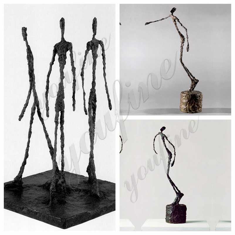 Giacometti Falling Man Bronze Sculpture