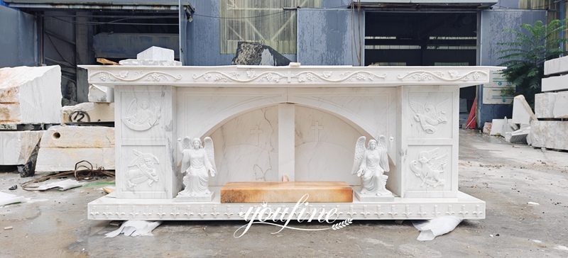Altar Designs with Angel Statue
