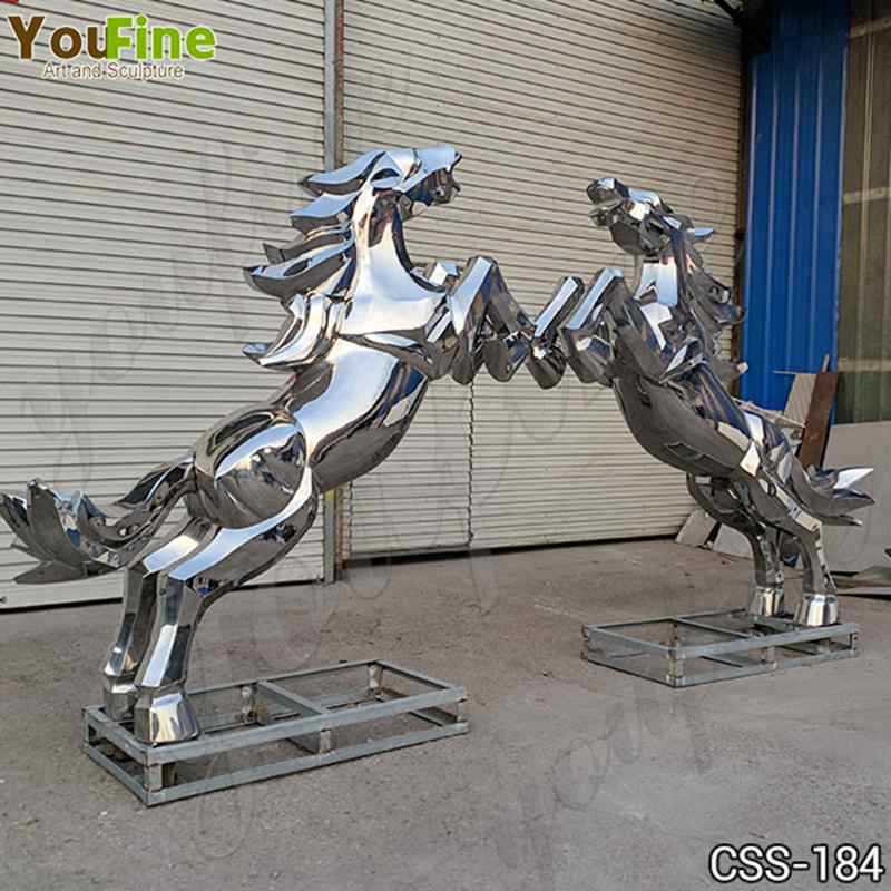 Metal Art Stainless Steel Horse Sculpture