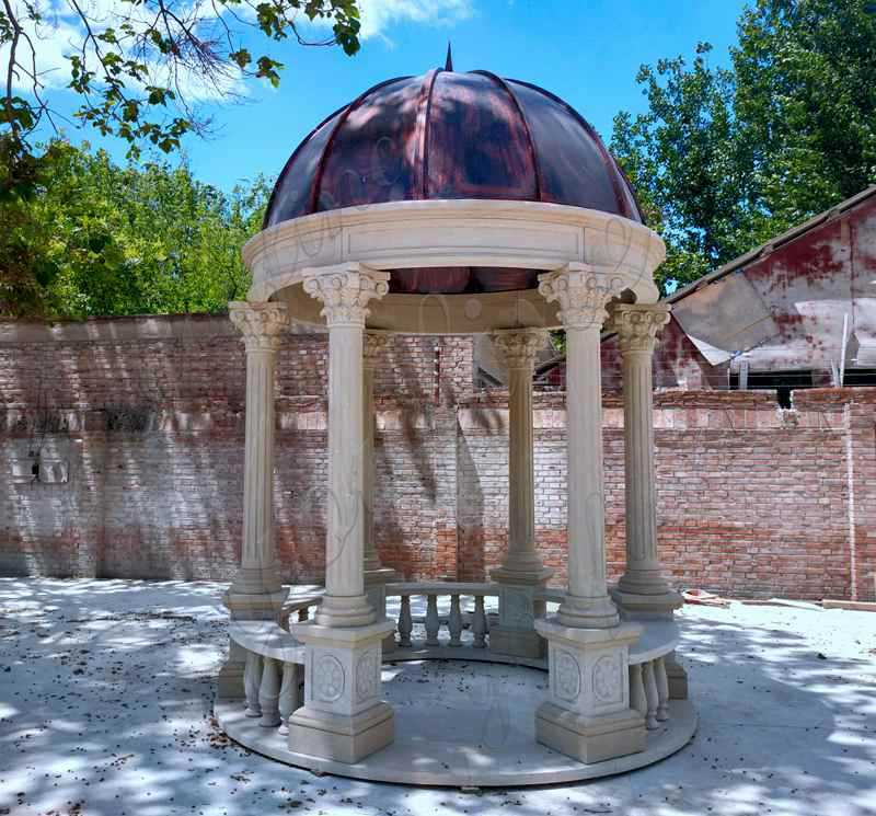 Outdoor Marble Wedding Gazebo Decorations