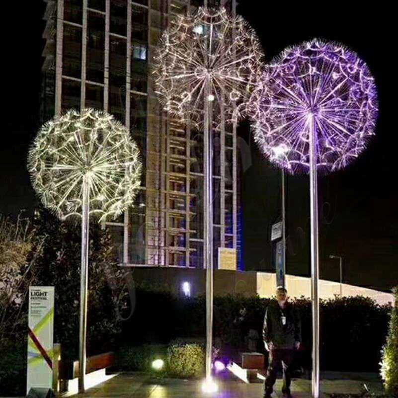 Outdoor Stainless Steel Dandelion Garden Sculpture Manufacturers