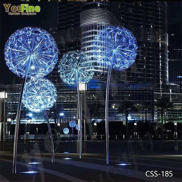 Stainless Steel Dandelion Garden Sculpture Manufacturers