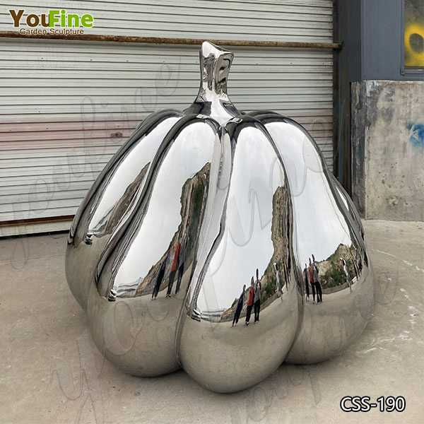 Stainless Steel Pumpkin Sculpture