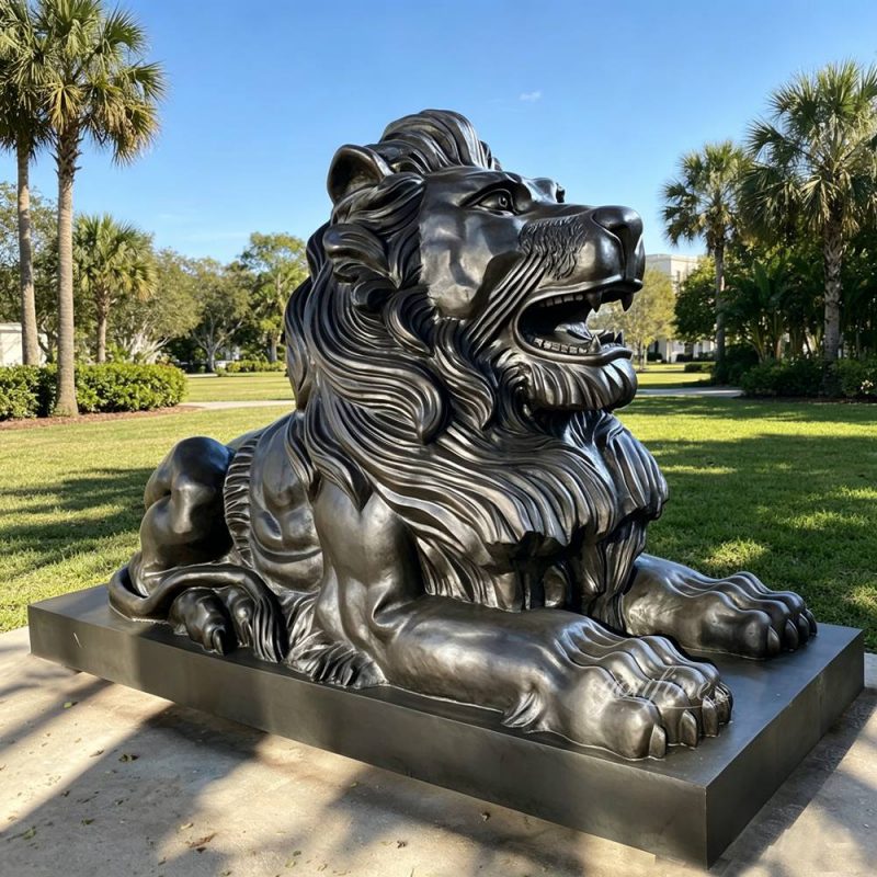 bronze Reclining Lion