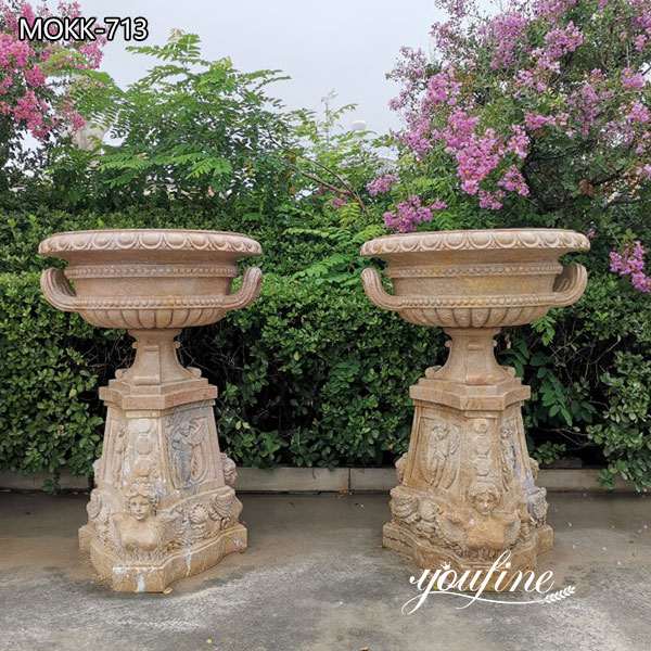 Large Stone Flower Pots Classic European Style Supplier MOKK-446 - YouFine  Sculpture