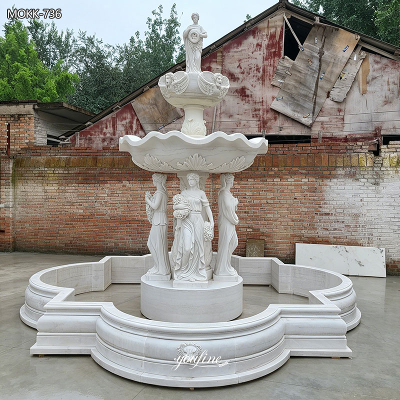marble female fountain