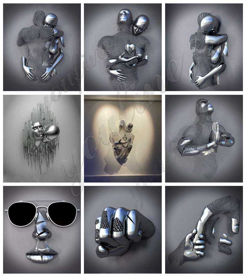 polished stainless steel sculpture