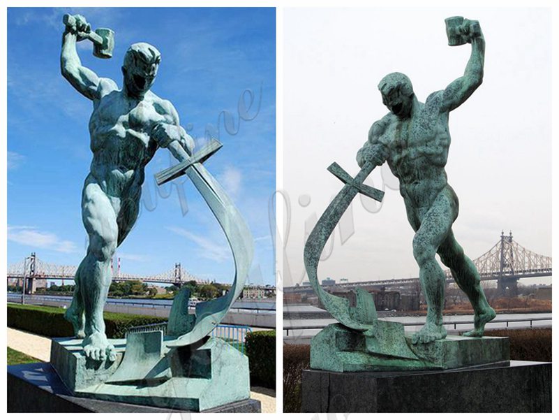 Bronze Swords to Ploughshares Statue