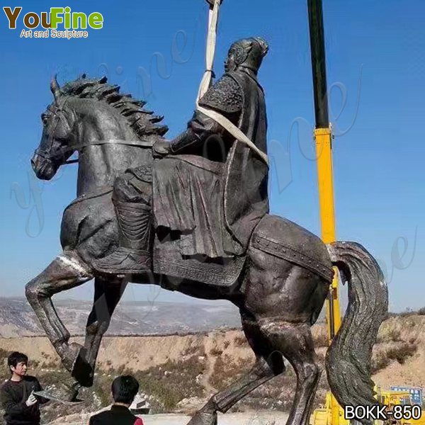 Bronze Warrior Horse Statue for Sale