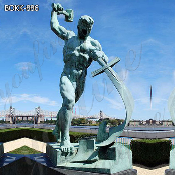 Cast Bronze Swords to Ploughshares Statue for Sale
