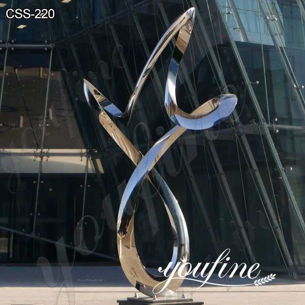 Mirror Stainless Steel Ring Sculpture