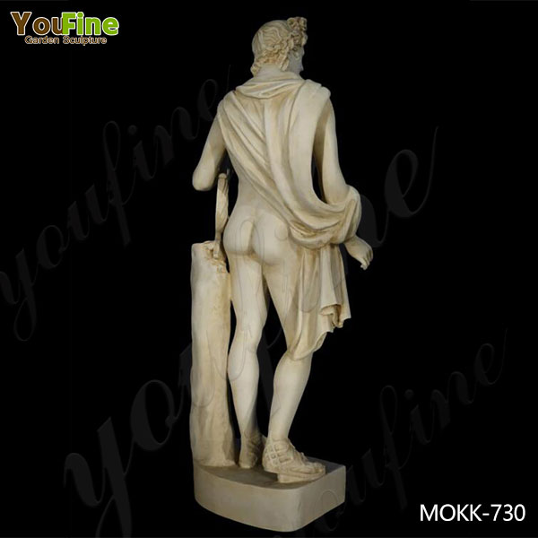 Life Size Greek Marble Apollo with Lyre Statue