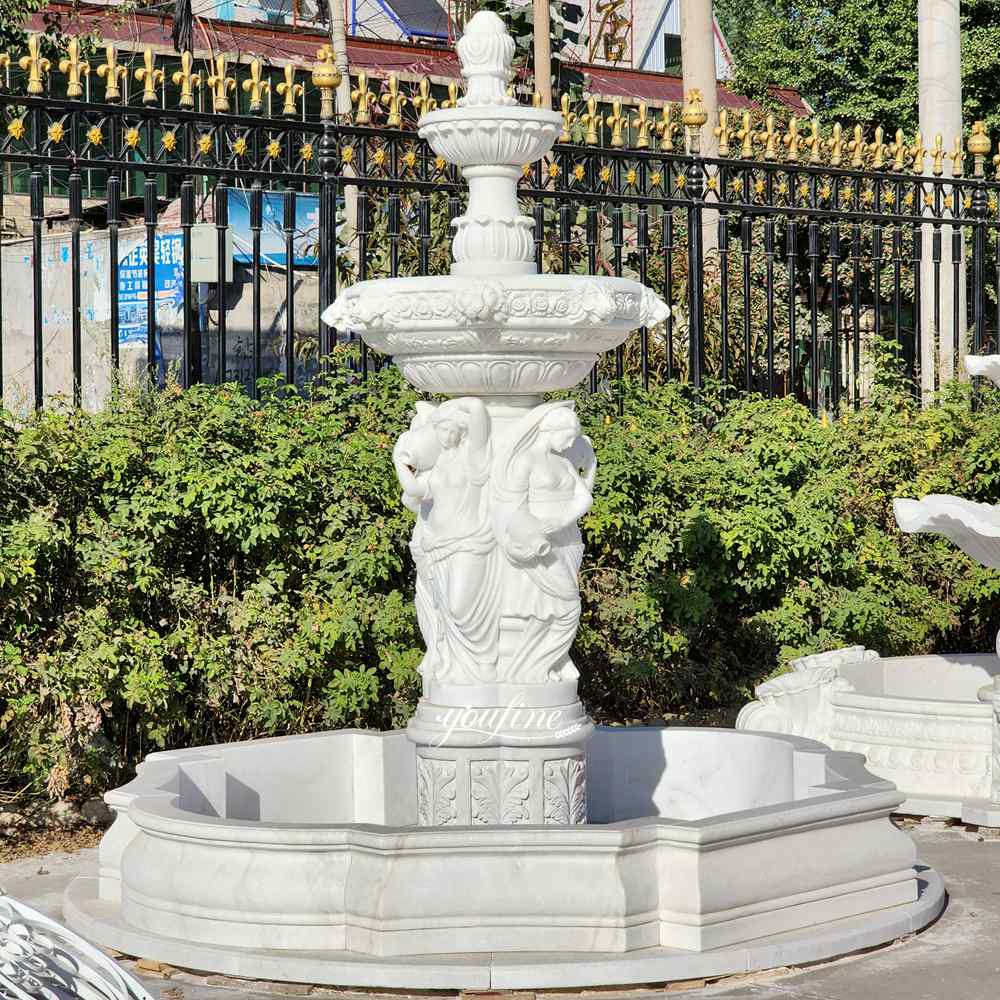 Hochwertiger Marmorbrunnen für Frauen