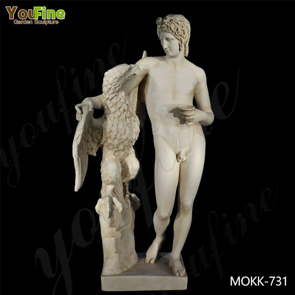 Life Size Zeus and Ganymede Marble Statue by Jose Alvarez Cubero Suppliers MOKK-731